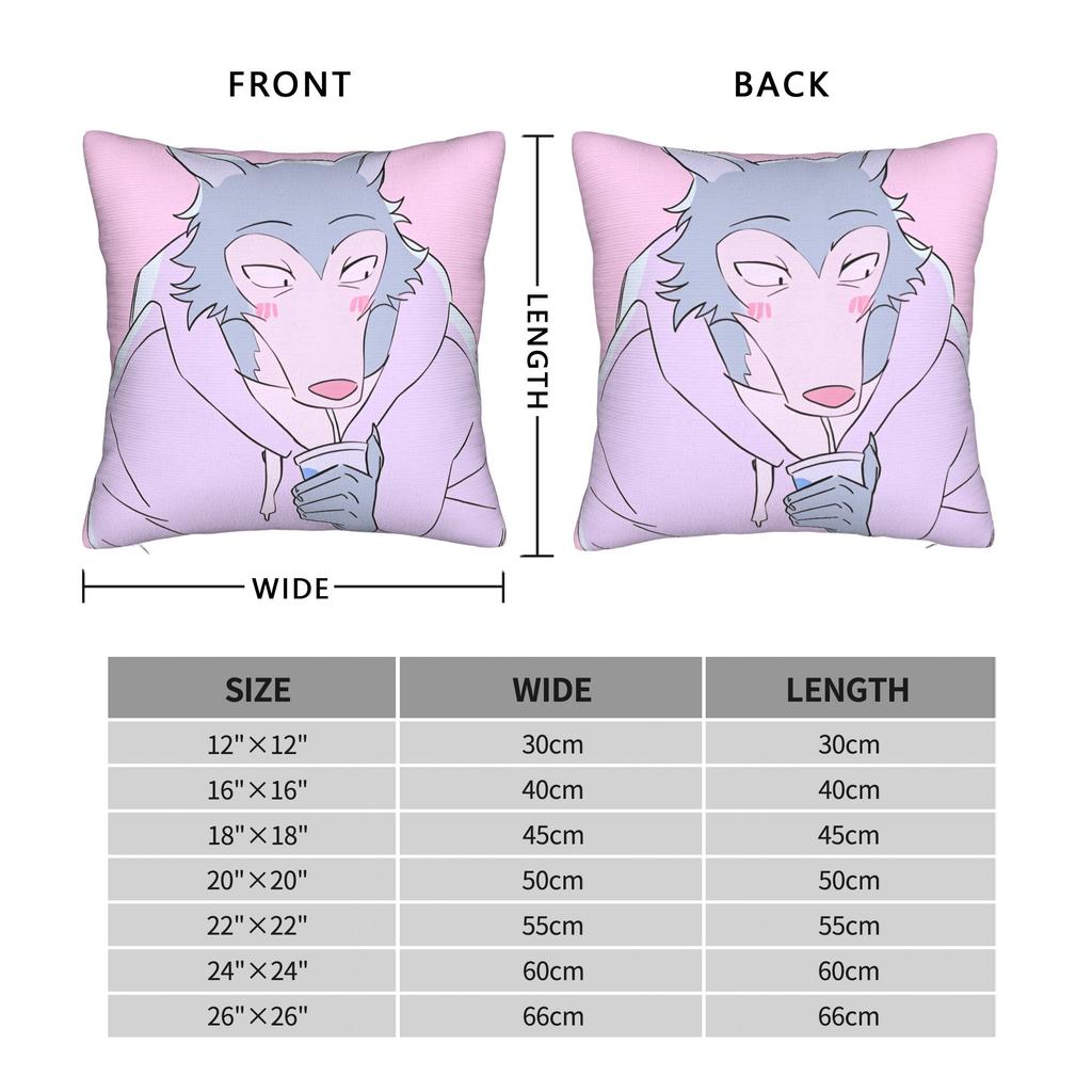 Animal Legoshi Wolf Pillow Cover Novelty Pillow Case For Sofa Couch Bed Living Room Soft Pillowcases Birthday Present
