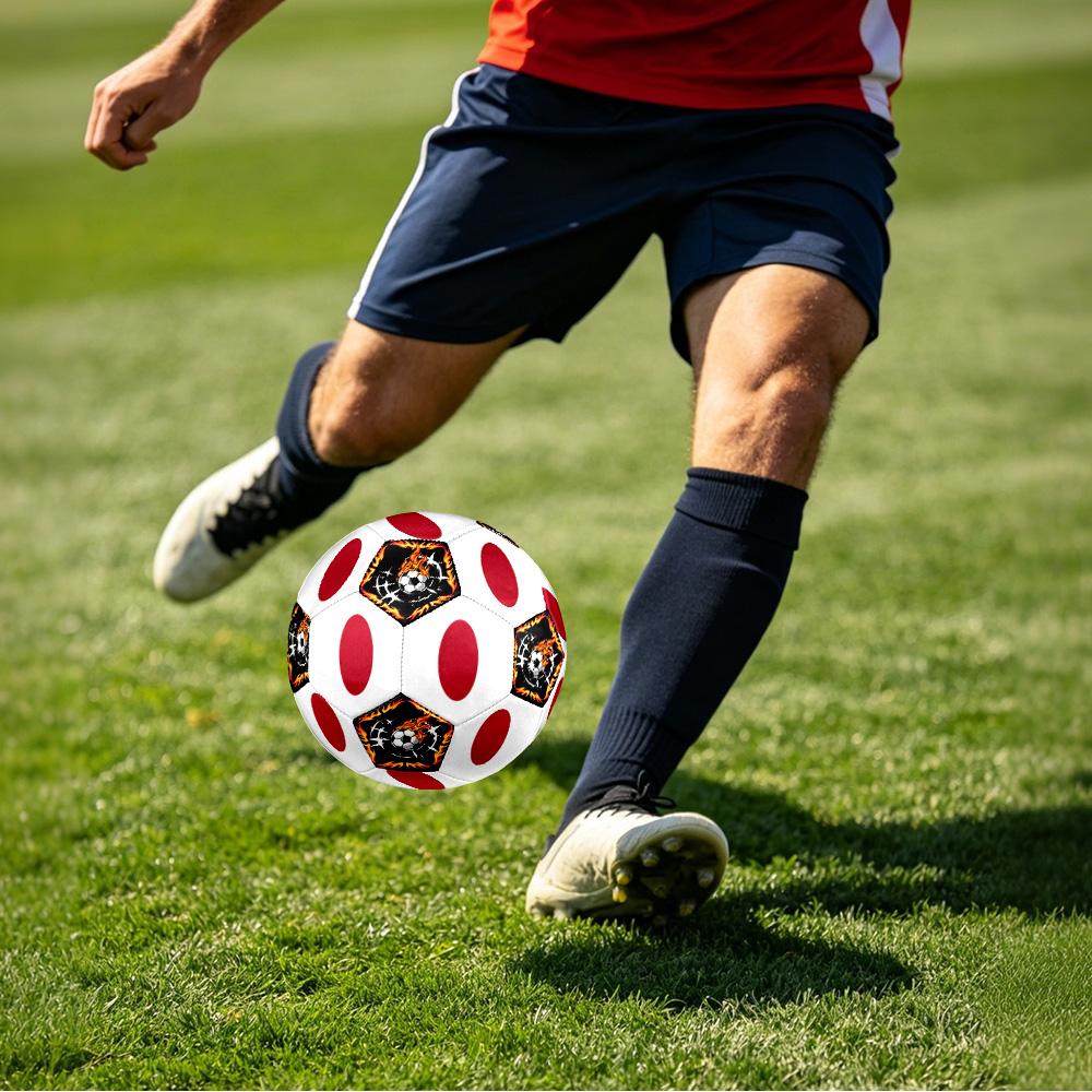 1pc Circle Symbol Size 5 Soccer Ball Professional Match Training Football Indoor &Outdoor Sports Ball Lightweight Durable c6627