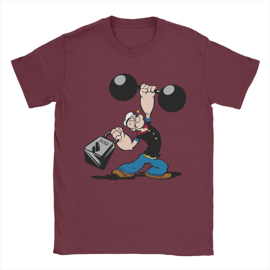 Popeyed T Shirt Men Cotton Novelty T-Shirt O Neck Tees Short Sleeve Tops Printed