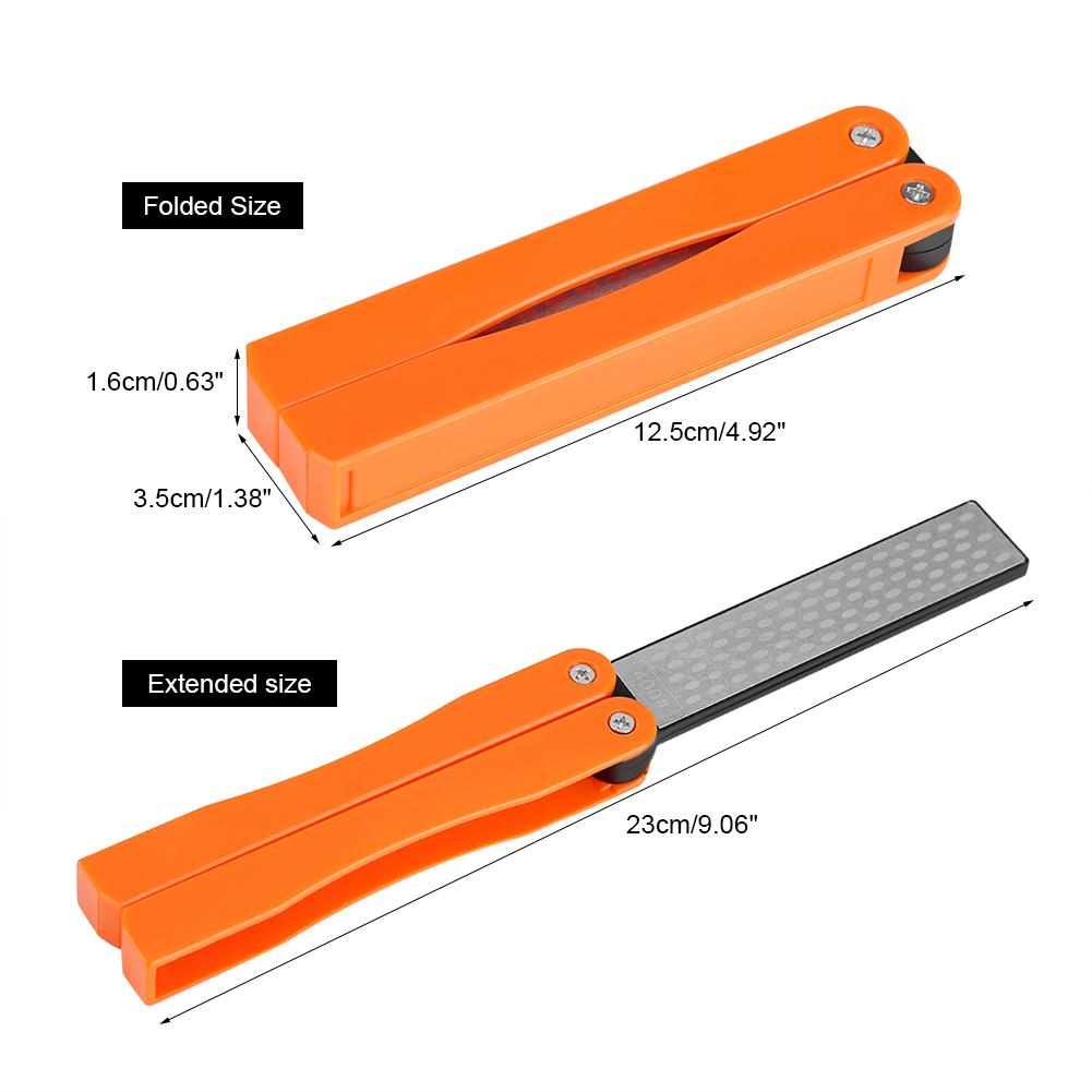 Sharpening Stone Outdoor Camping Folding Double Sided 400/600# Sharpener Stone Whetstone Stones Sharpening Tool