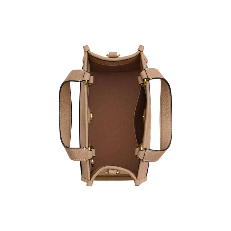 Coach Dempsey TOTE 22 Brand Logo Cow Leather Tote Bag Shopping Bag Shoulder Crossbody Handbag Small Women's Taupe