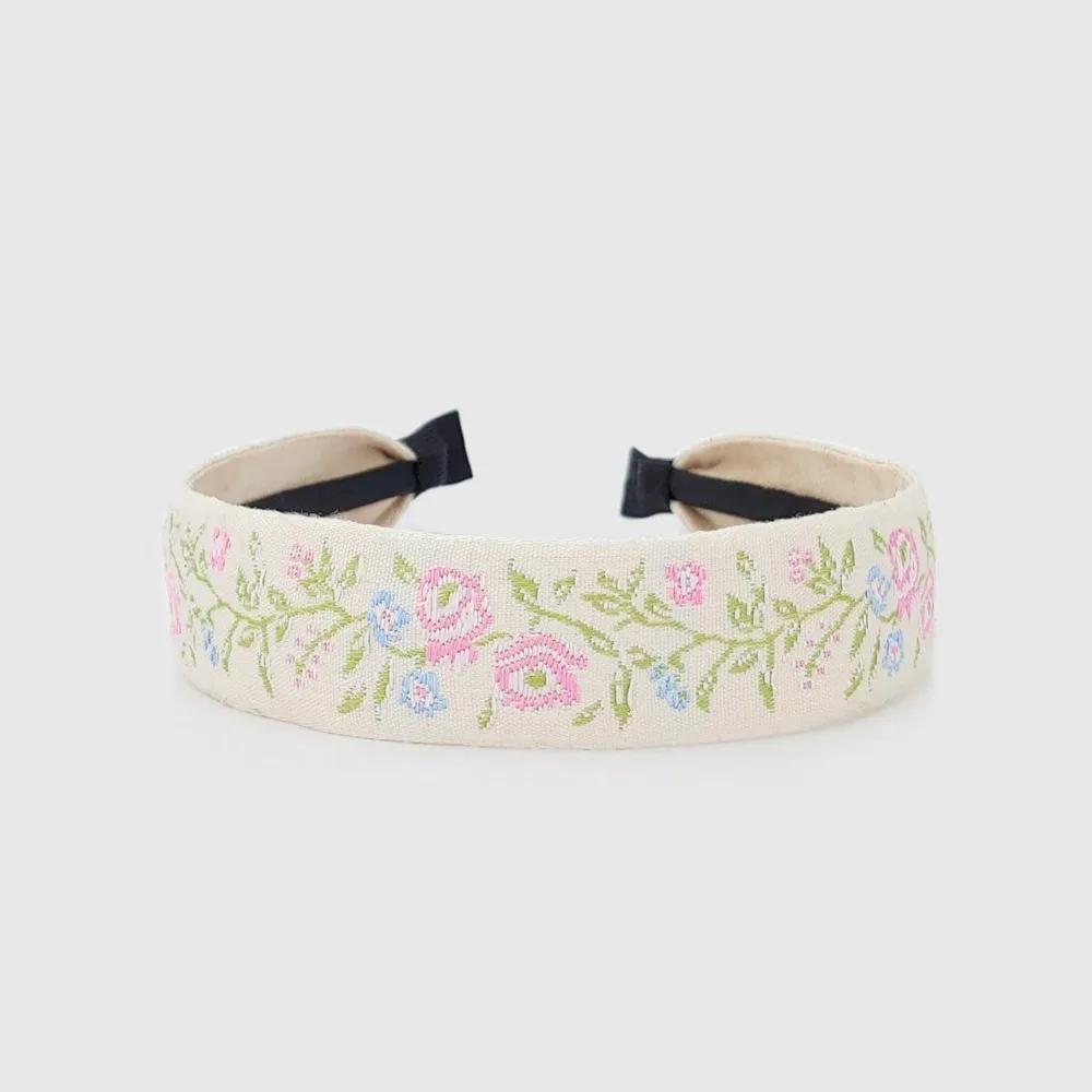 Lara Rose Pattern Hairband P White Pink LALAH556 3305900 White and red