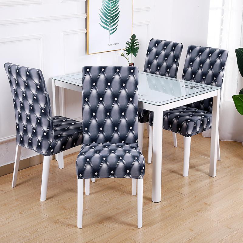 Dining Room Chair Slipcover Stretch Dining Chair Cover Parsons Seat Cover Stretch Chair Cover For Dining Room Kitchen 1/2/4/6Pcs