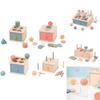 Montessori Holz Farbe Form Sortierbox für die frühkindliche Entwicklung