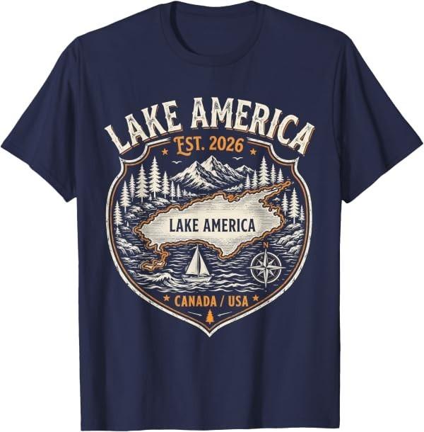 Lake America USA Previously Ontario Canada Funny Patriotic T-Shirt
