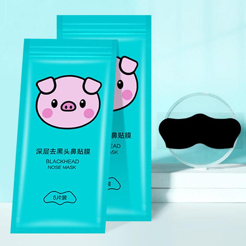 5/15/25/50 ks Bambusové uhlí Odstranění černých teček Nosní pórové proužky Hloubkové čištění Pórů Čištění Akné Péče o nos Maska Náplast Hladká pleť