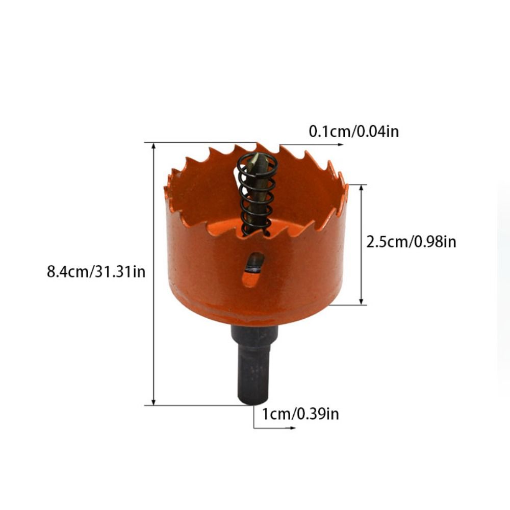 50-65mm Wood  Drilling Crown Easy Chip Removal Bimetal Hole Opener Hole Saw Drill Bit  Woodworking