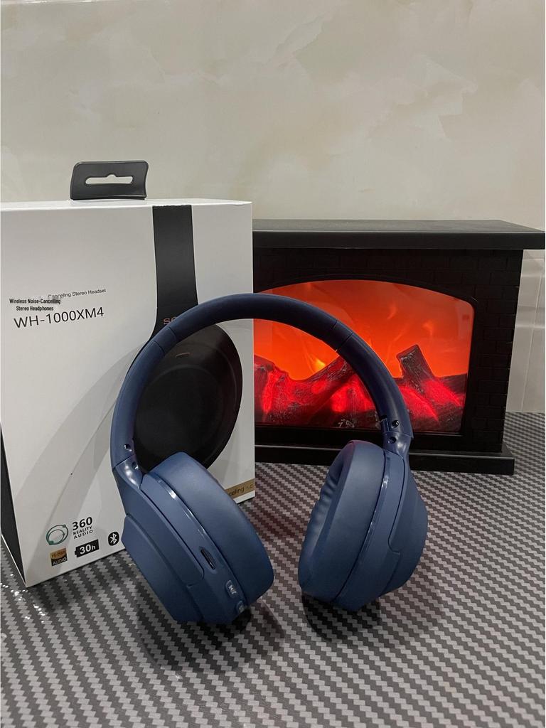 XM4 Wireless Noise Cancelling Over-Ear Bluetooth Headphones for Sony, Android, Apple Devices