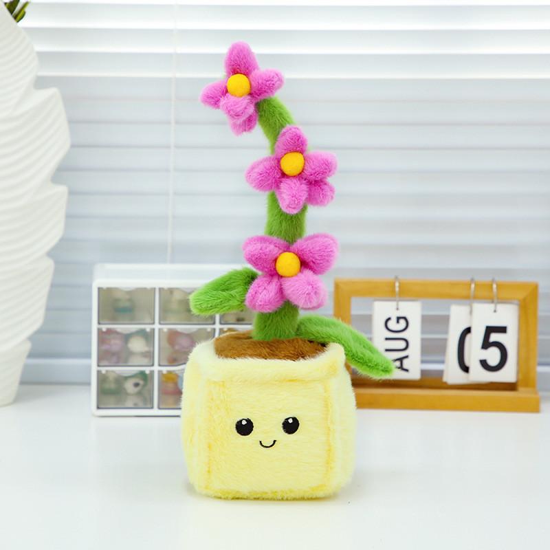 Flower Plush Lifelike Pot Plant Soft Toy Apply Children Gift And Room Decoration