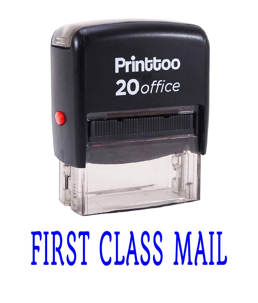 Printtoo FIRST CLASS MAIL Self Inking Rubber Stamp Office Stationary Custom