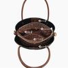 Women's PU Leather Tote Bag, Vintage Brown Bucket Handbag, Small Capacity Shoulder Crossbody Bag, Casual Daily Commuter Bag for Work Shopping Travel