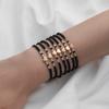 7-piece Set of Vintage Colored Rice Beads Mixed with Love Multi-layer Layered Women's Bracelet