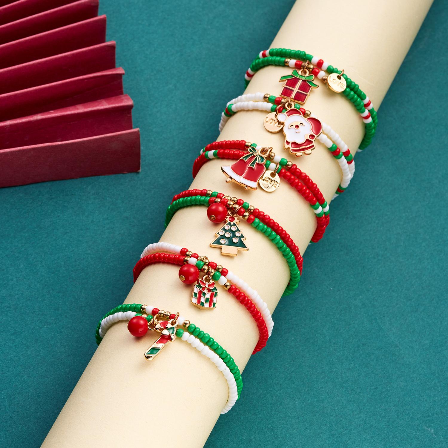 48 Stück Weihnachts-Armbänder Aus Silikon | Merry Christmas Motive | Für Kinder & Erwachsene Als Partyzubehör