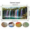 Diamant Mosaik Regenbogen Wasserfall Landschaft Großformat DIY Diamantmalerei Vollbohrer Landschaft Schmuck Kreuzstich Bild Wanddekor