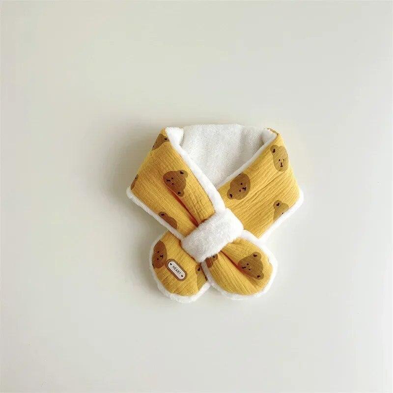 Warme Säuglingsbaby-Schals, koreanische niedliche Cartoon-Bär-Babyschals, Herbst-Winter-warme Schals für Neugeborene, Jungen, Mädchen, Fotografie-Requisiten