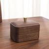 Creative Black Walnut Dental Floss Storage Box Solid Wood Nordic High-end Home Desktop Toothpick Holder Cotton Swab Box