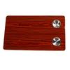 RV Tabletop 27.56x15.75x0.79in Rectangular Solid Wood Boat Desktop Panel with 2 Stainless Steel Cup Holders for Trailer