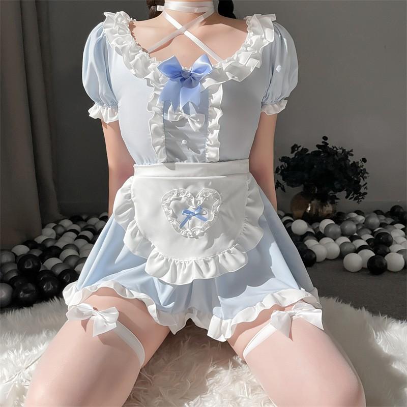 Maid outfit 2d cute girl lingerie lolita sexy maid lolita