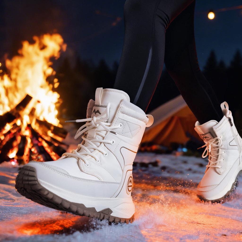 Snow Boots for Women In Winter Thickened and Warm Cotton Shoes Waterproof and Non Slip Short Boots