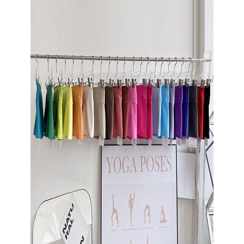 Exported Breathable Tight-Fitting Yoga Shorts with a High Waist, Elastic Peach Butt Lift, and Three-Quarter Length for Fitness