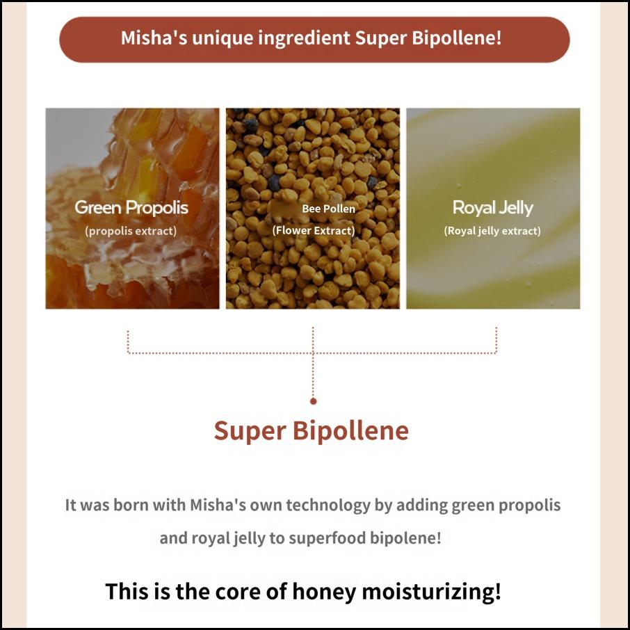MISSHA Krem Ampułkowy Bee Pollen Renew 60ml – Nawilżenie Bogate w Składniki Odżywcze i Naprawa Bariery Skórnej