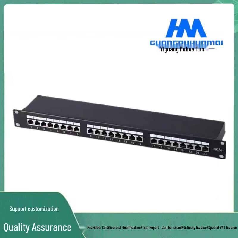 GPHMTEL EDF CAT5E 24-Port Unshielded Patch Panel