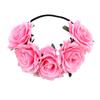Halloween Rose Hair Band Hair Hoop Cosplay Costume Party Flannel Flowers Crown Headband Festival Hair Garland Wedding
