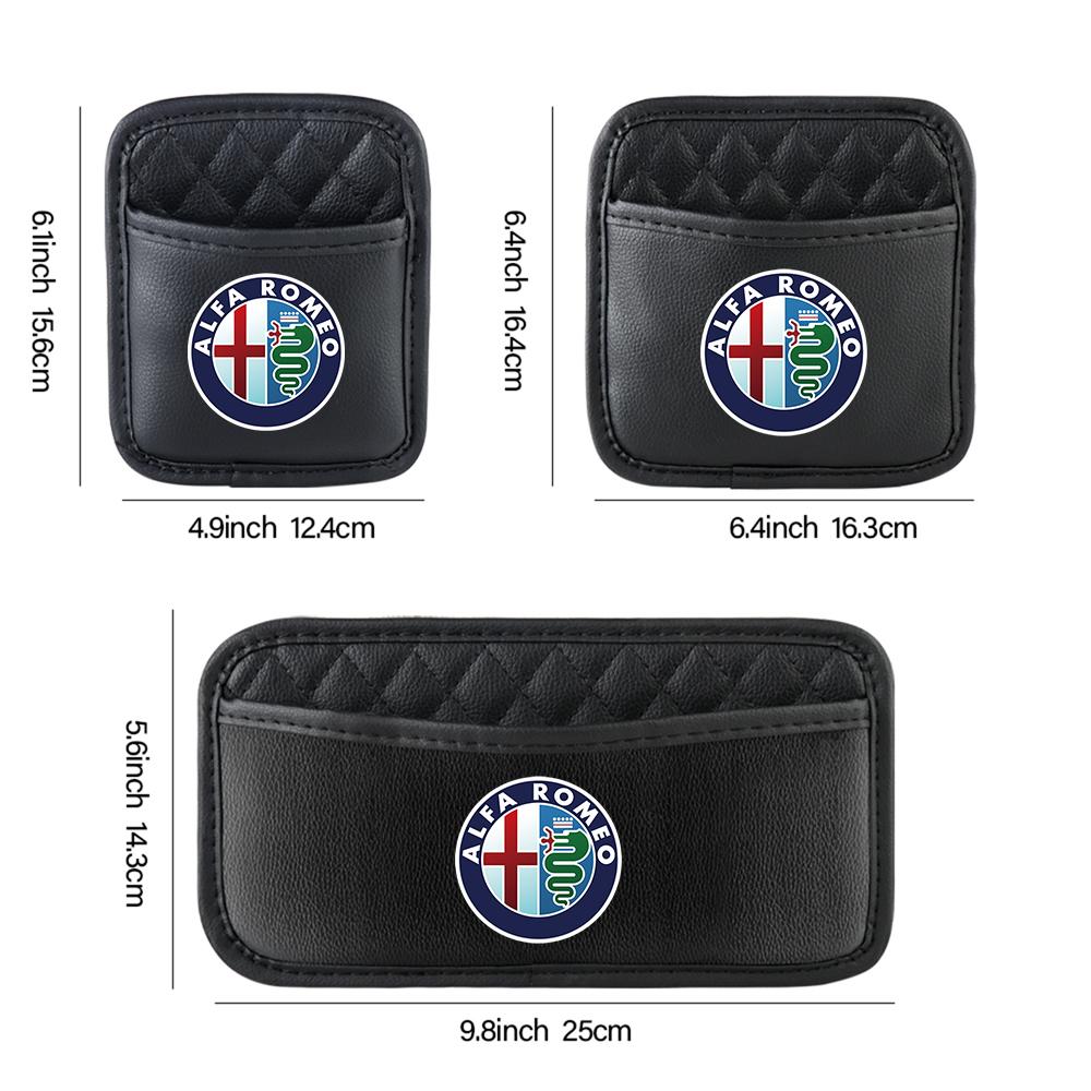For Alfa Romeo 1x Fashion Retro Grace PU Leather Storage Bag Car Organizer Artificial Leather For Alfa Romeo 159 Giulietta Mito