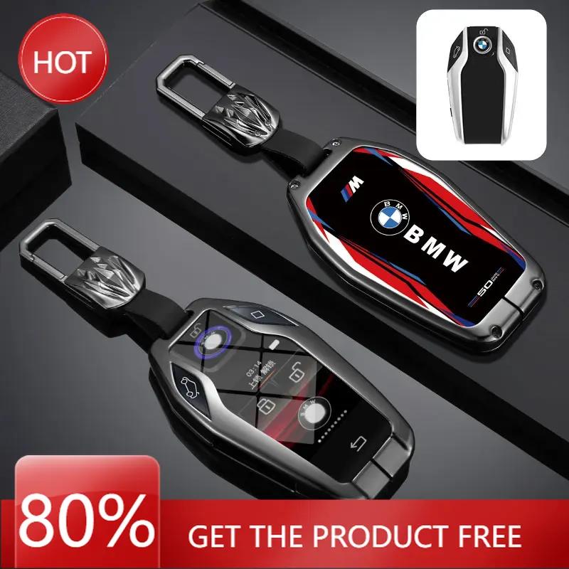 Hot 2025 Car Remote Key Case Cover Track Style For BMW 5 7 Series G11 I8 I12 I15 G01 X3 G07 X7 G12 G30 G31 G02 X4 G05 X5 G32 Acc