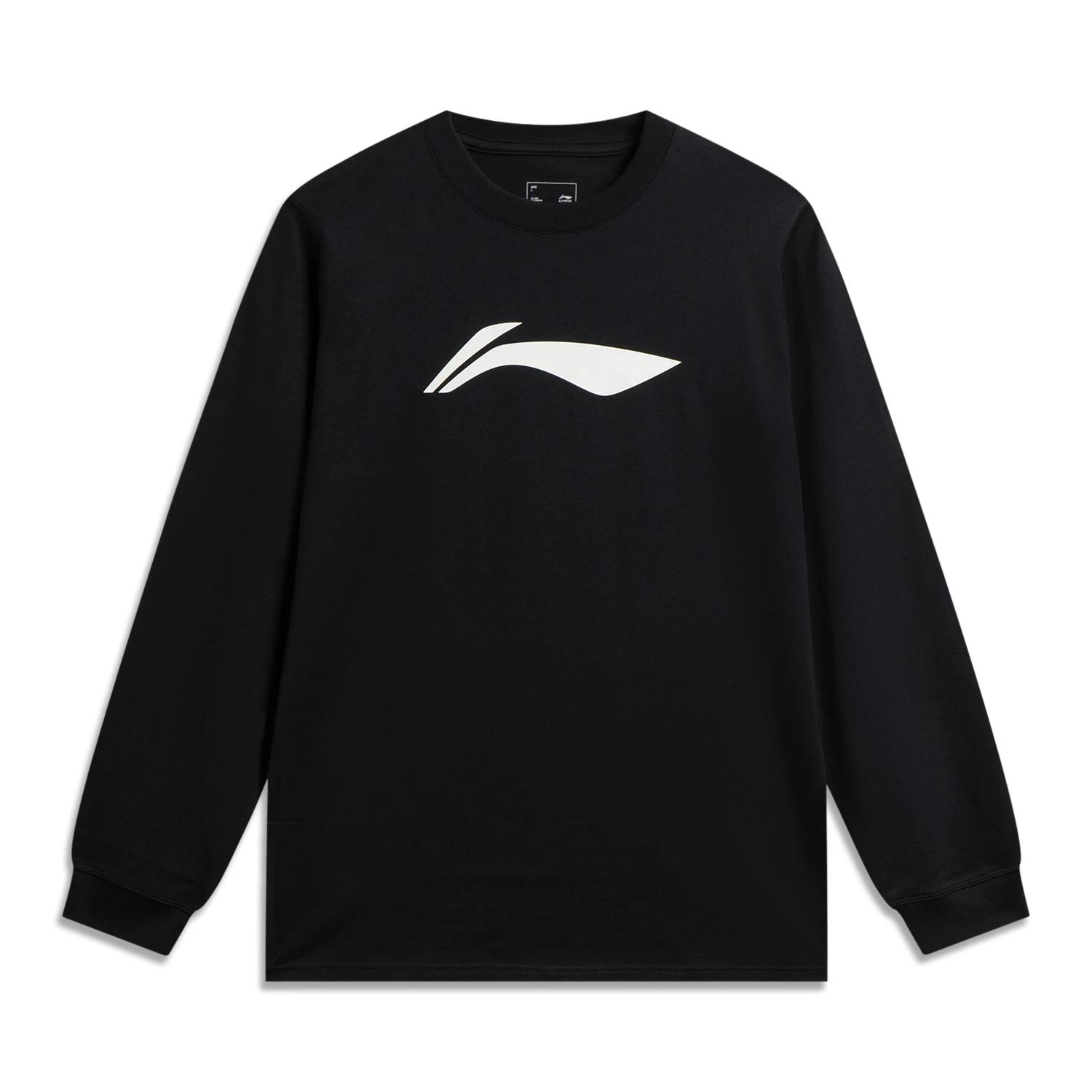 

Li-Ning Minimalist Round Neck Casual Fashion Long Sleeve T-Shirt Men tops AHSW543-2 L