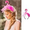 Cute Animals Stuffed Flamingo Hair Hoop Women Headband Makeup for Head Band for Photoshoot Christmas Hair Accessories
