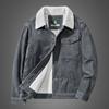 Jackets Padded Warm Loose Parka Coat Corduroy Short Jacket Man Solid Zip Windbreaker Winter Men's Loose