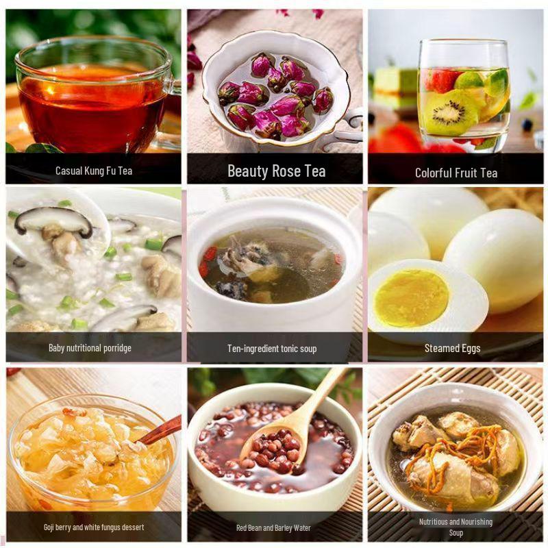 1,8L Multifunktions-Glaswasserkocher: Automatischer Gesundheits-Topf & Teekocher für Zuhause/Büro