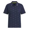 Adidas Golf Monogram Short Sleeve Polo for College Navy Women,