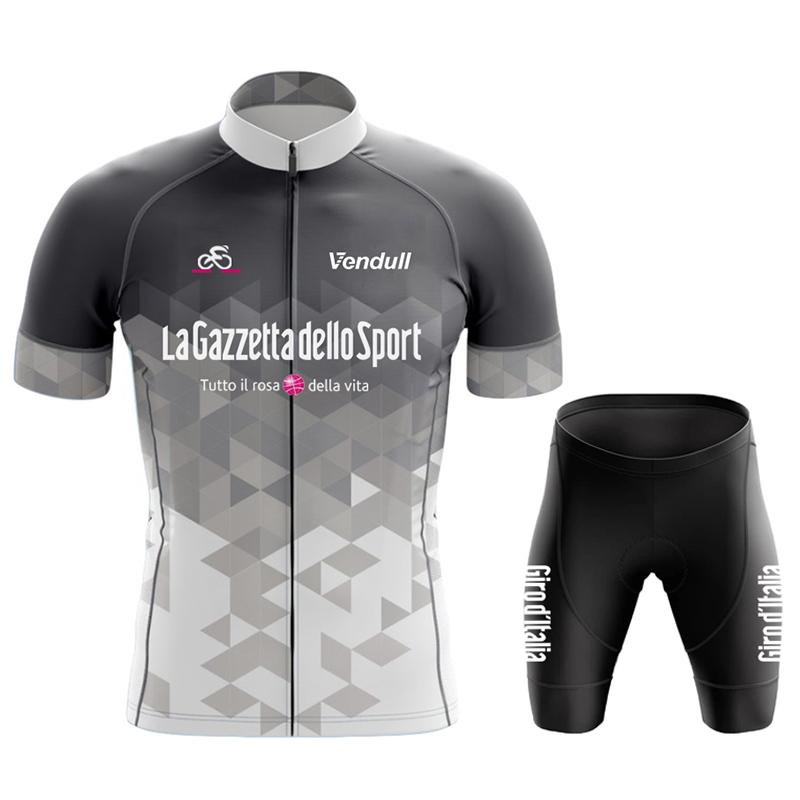 

2026 Tour De Giro Cycling Jersey Set Men s Short Sleeve Mountain Uniform Ropa Ciclismo Cycling Maillot Cycling Clothing Suit Asian size-S