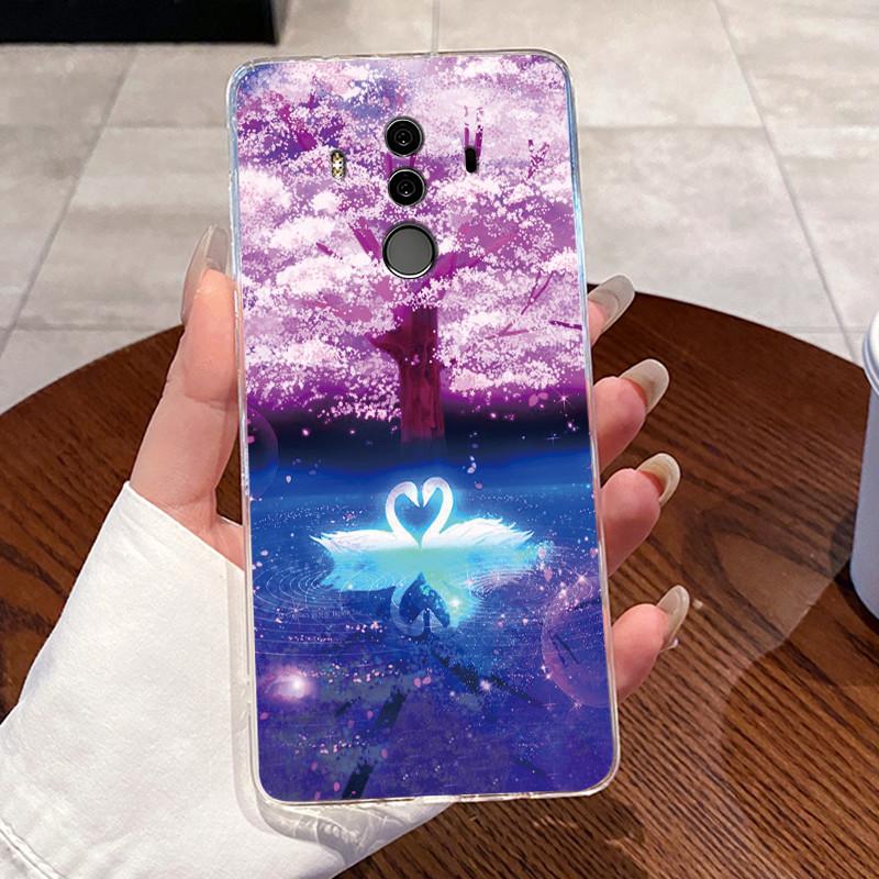 For Huawei Mate 10 Pro Capa Huawei Nova 2i Fundas Huawei Mate 10 Lite Covers Clear Silicone Soft TPU Coque Cute Cat Phone Case