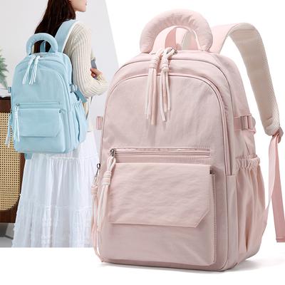 Schoolbag New Large Capacity Fashion Lightweight Backpack Student School Bag Female Junior High School Student High Value Versatile Backpack