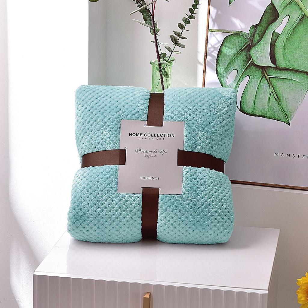 Soft And Cozy Popcorn Waffle Blanket Fleece Throw Perfect For Camping Or Movie Night On The Couch