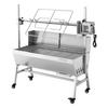 Grătar cu rotisor, 38W BBQ Exterior Rotisor Porc și Miel, Rotisor cu Cărbuni cu Capacitate de Încărcare 60 kg și Înălțime pe 7 Niveluri, Electric din Oțel Inoxidabil