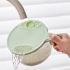 Rice Washer Strainer Bowl Plastic Vegetable Fruit Strainer for Washing Draining with Large Capacity Compact Design
