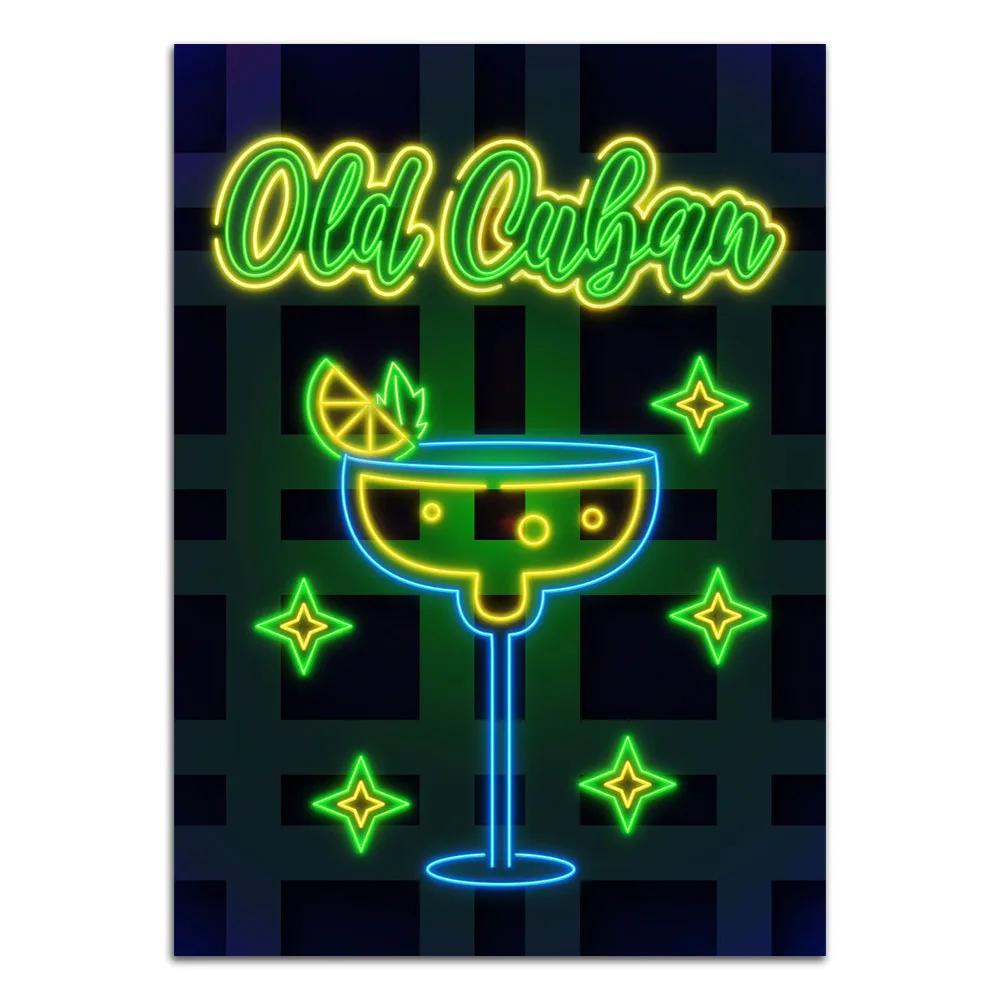 Neon Sign Art Tacos Ramen Food Poster Print Hot Dog Fries Burger Canvas Painting Modern Home Decor Picture For Kitchen Frameless