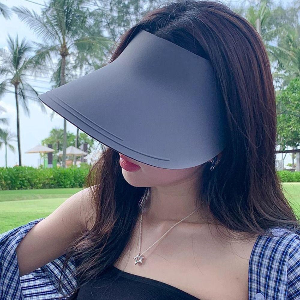 Fashion UV Protection Sun Protection Hat Foldable Breathable Sun Hats Seamless Integrated Empty Top Hat Outdoor