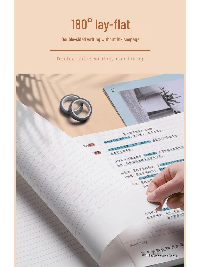 Extra Thick A4 Notebook for Students - Large, Simple Design for High School & University