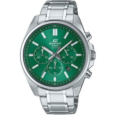 Casio EDIFICE EFV-650DJ-3AJF [EDIFICE Standard Kronograf Herre Metalrem Rundt Ur Sølv