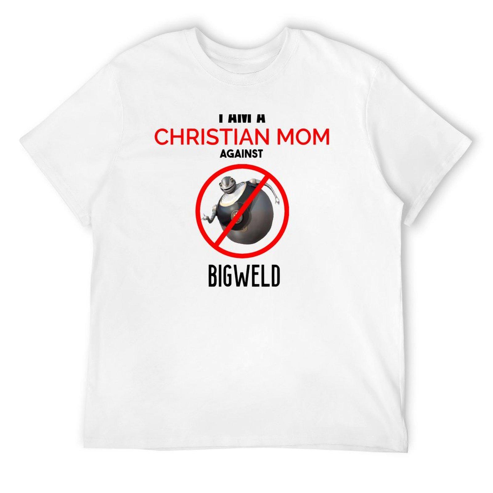 

Christian Mom against BIGWELD T-Shirt anime baggy shirts heavyweights t shirts for men cotton S