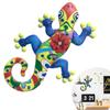 Iron Gecko Wall Art Metal Lizard Home Decor Hanging Craft 25x17cm