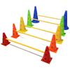 Multi-Functional Football Training Cones 23-50cm with Holes - Versatile Marker Obstacle Poles