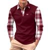Men's Long-sleeved Collared Button-down Pocket Casual Top