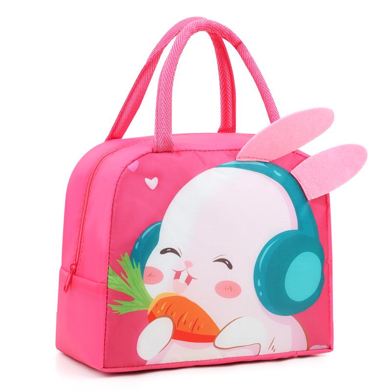 3D Cartoon Insulated Lunch Bento Bag - Thick Aluminum Foil, Ideal for Students & Outdoors