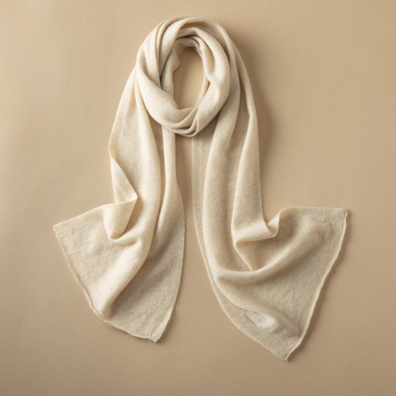 Women's 100% Pure Cashmere Scarf - Autumn/Winter Lightweight Knitted Fashion Accessory